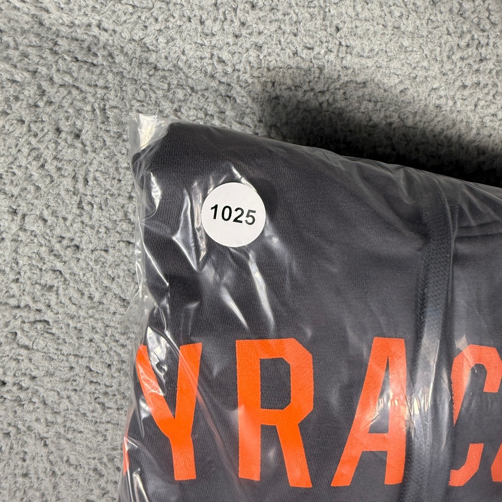 Syracuse Orange Nike Sweatshirt Mens Small Gray Club Fleece Hoodie Pullover - Picture 10 of 10